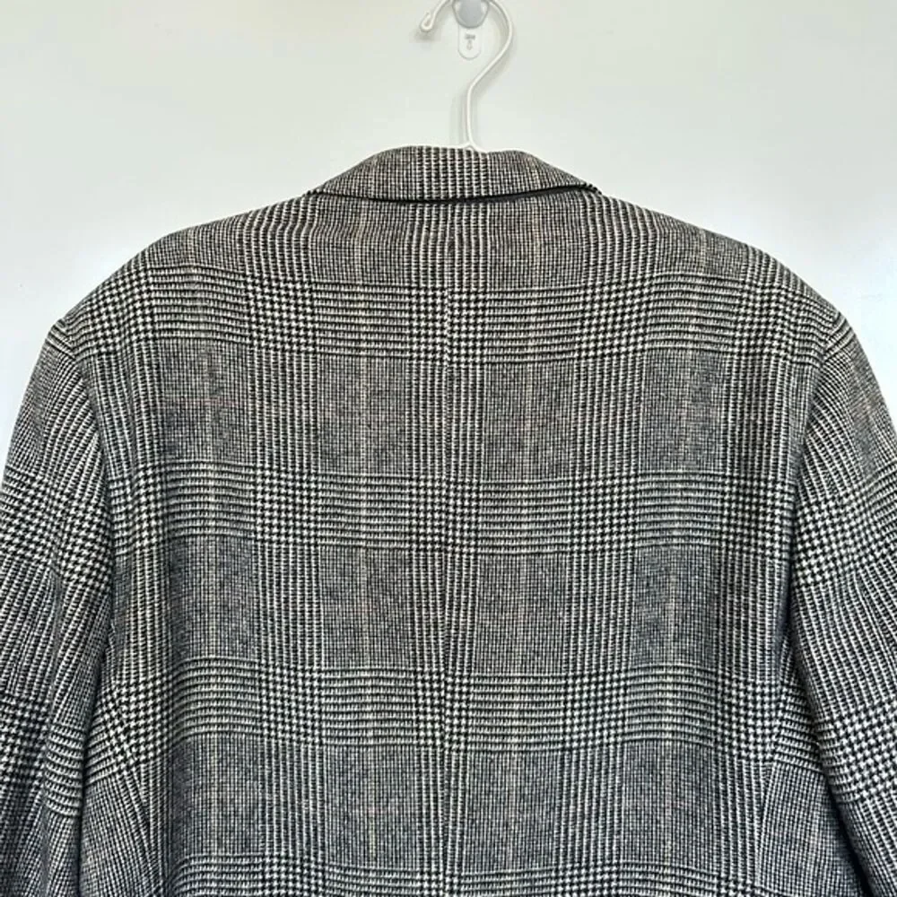 Vintage Brooks Brothers Plaid Camel Hair Sport Coat size 44 short
